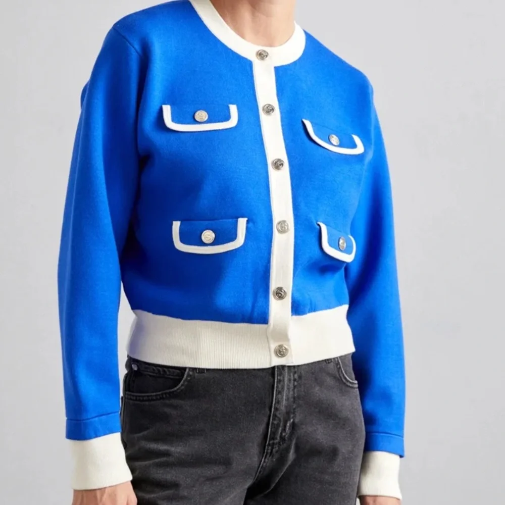 Sandro Murcie Flap Pocket Cardigan Sweater Small 1